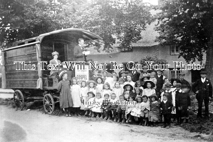 BK 2882 - Gospel Carriage & Preacher, Ashbury, Berkshire