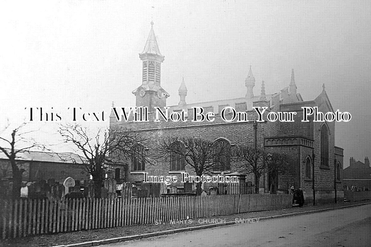 CH 3507 - St Marys Church, Sankey, Cheshire c1910