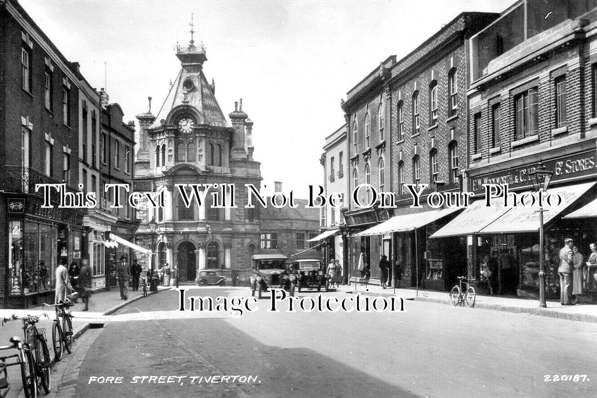 DE 4531 - Fore Street, Tiverton, Devon c1936
