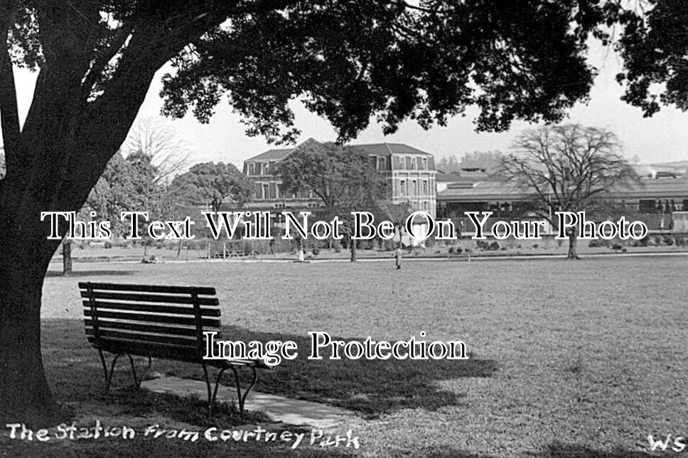 DE 4554 - The Railway Station From Courtney Park, Newton Abbot, Devon
