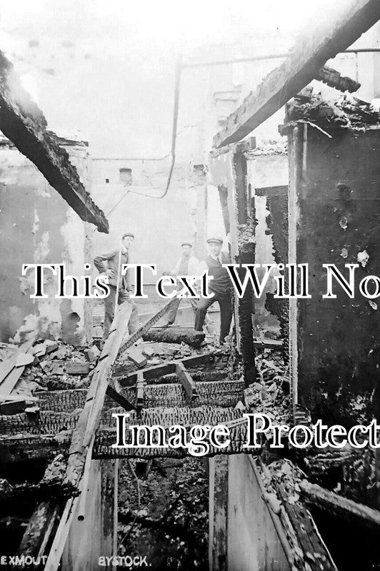 DE 4642 - Bystock Fire, Exmouth, Devon c1906