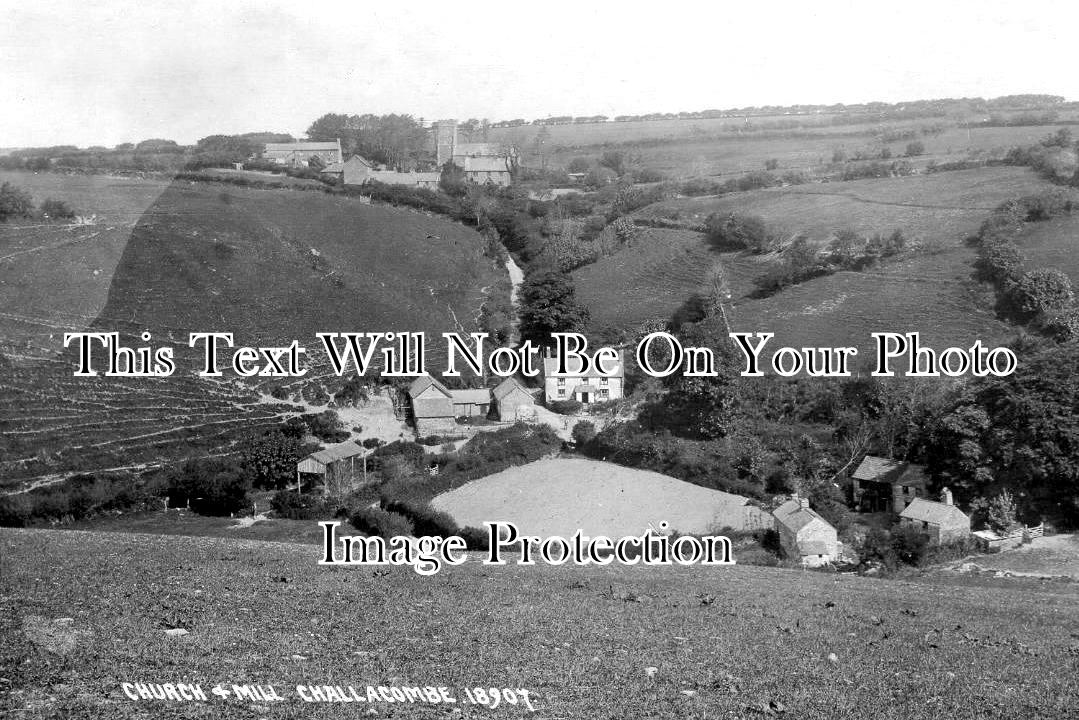 DE 4649 - Church & Mill, Challacombe, Devon