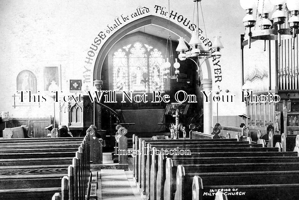HA 5896 - Interior Of Milton Church, Hampshire c1905