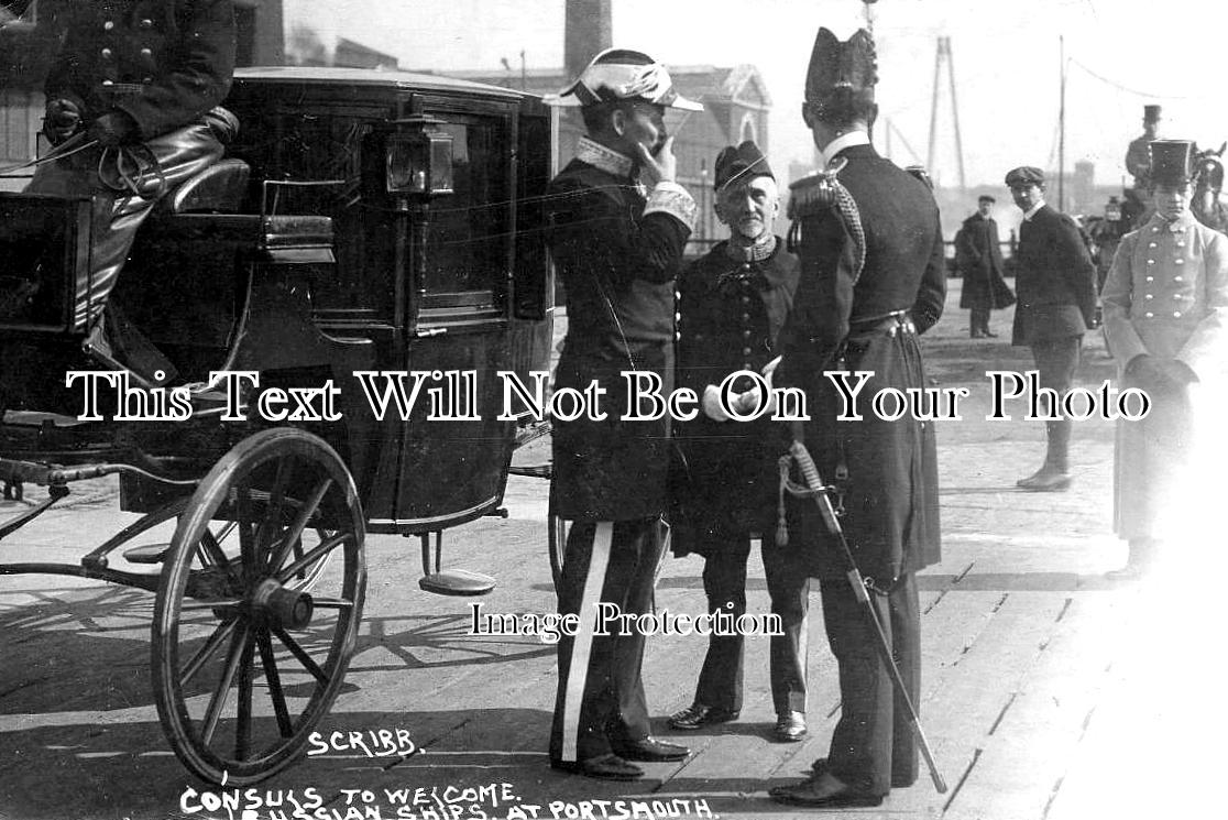 HA 5915 - Consuls Welcome Russian Ships At Portsmouth, Hampshire