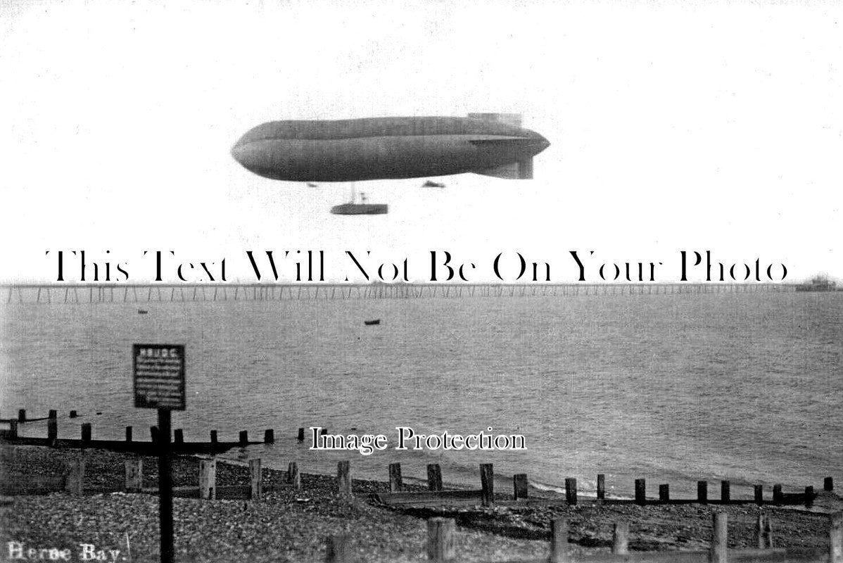 KE 6270 - Zeppelin Airship Over Herne Bay, Kent