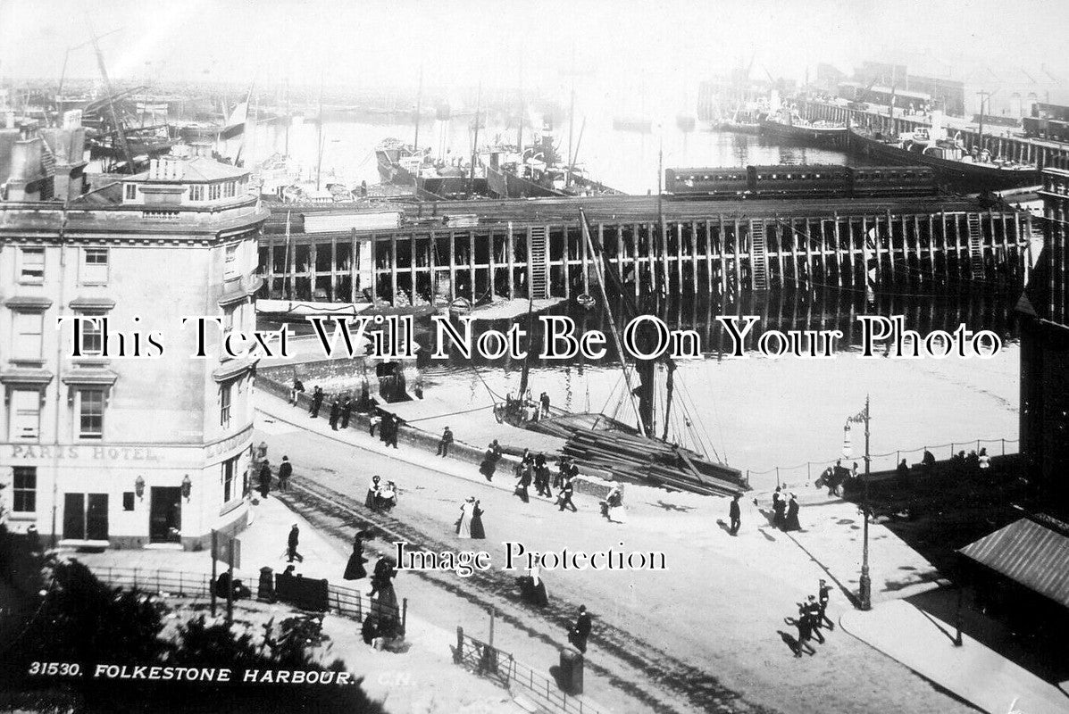 KE 6299 - Folkestone Harbour, Kent c1906