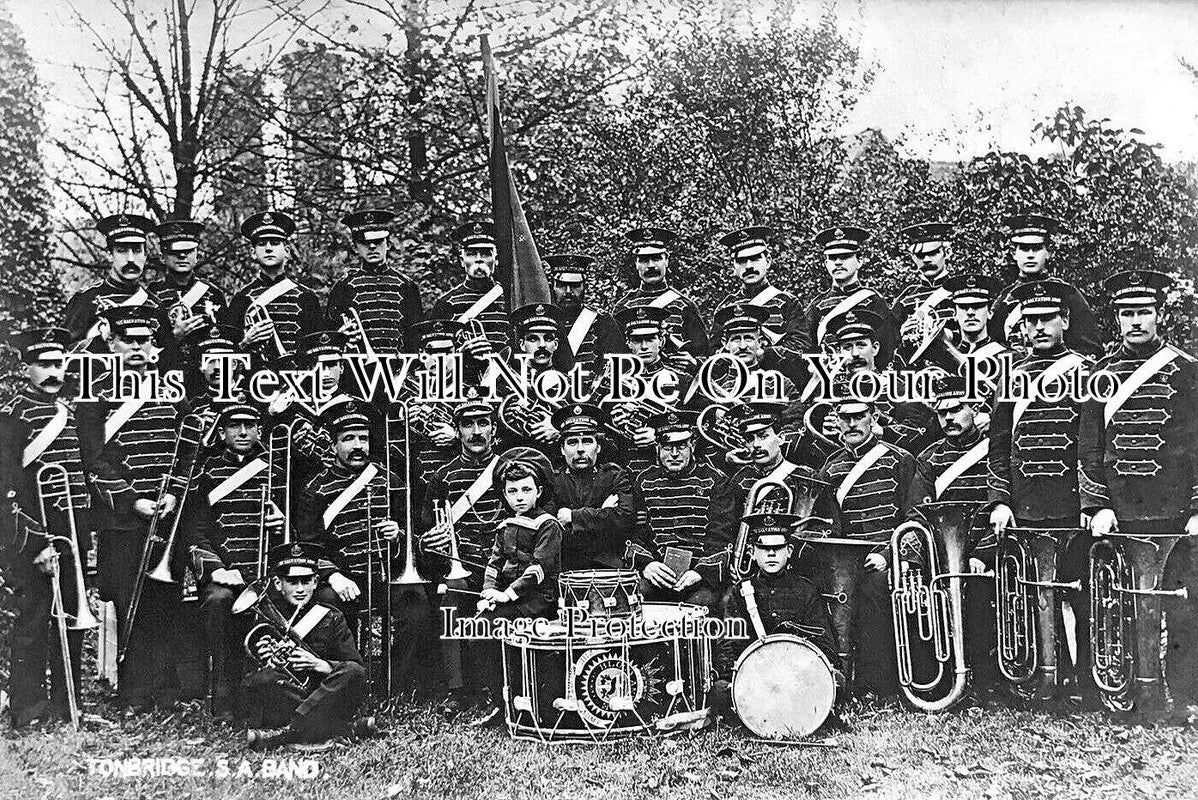KE 6323 - Tonbridge Salvation Army Band, Kent c1906