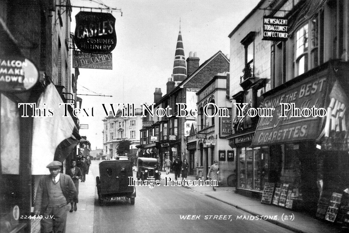 KE 6394 Week Street Maidstone Kent C1920 JB Archive KE 6394 Week Street Maidstone Kent C1920 JB Archive