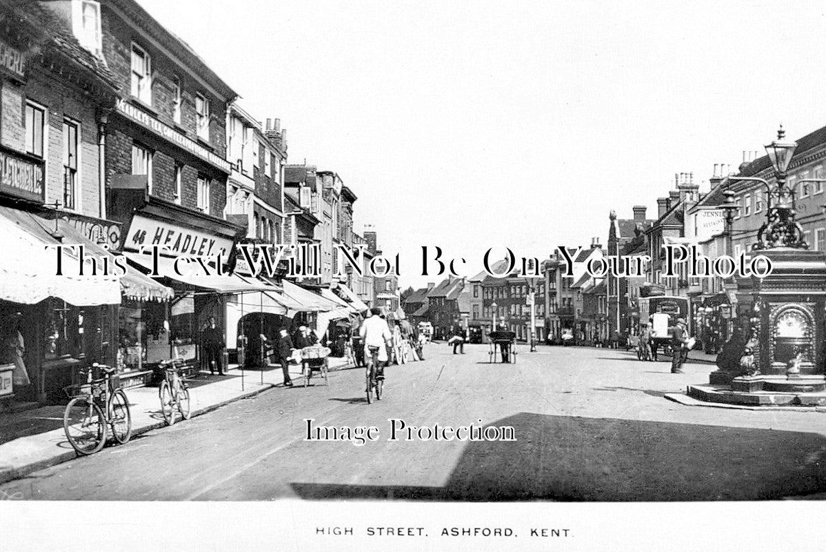 KE 6469 - High Street, Ashford, Kent c1918