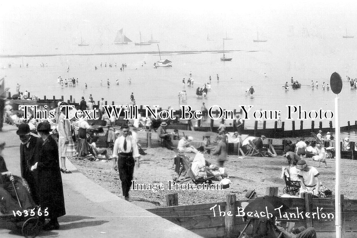 KE 6470 - The Beach, Tankerton, Whitstable, Kent c1931