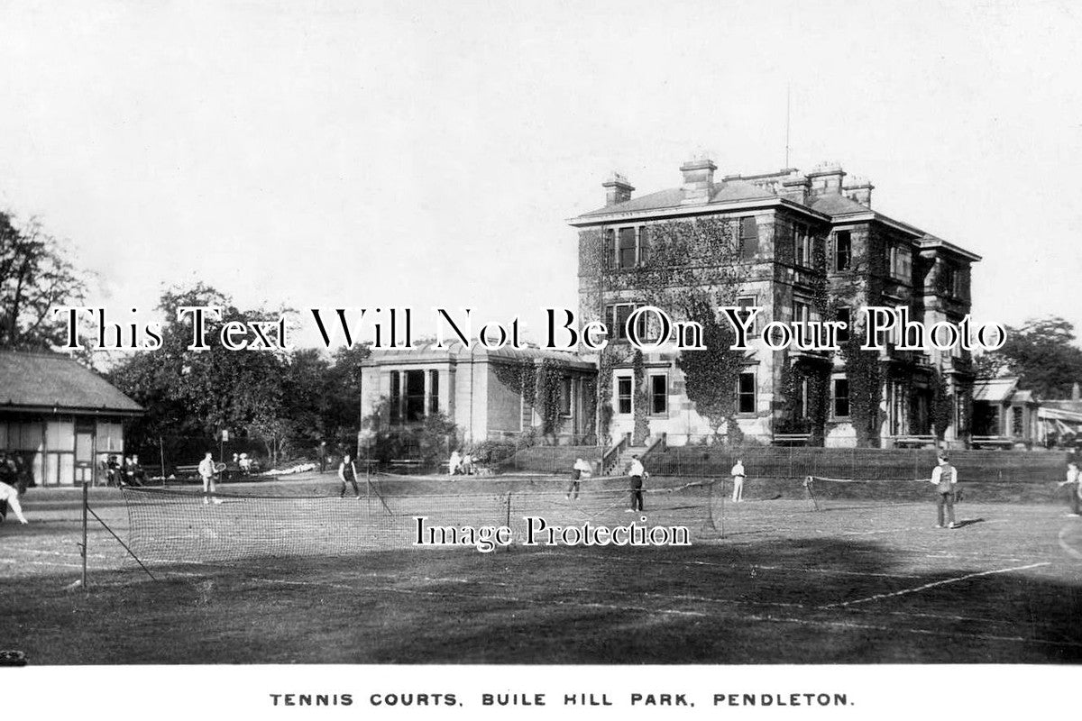 LA 7415 - Tennis Courts, Buile Hill Park, Pendleton, Lancashire