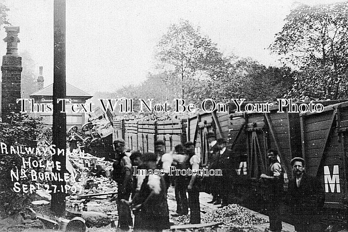 LA 7501 - Railway Accident At Holme Near Burnley, Lancashire 1907