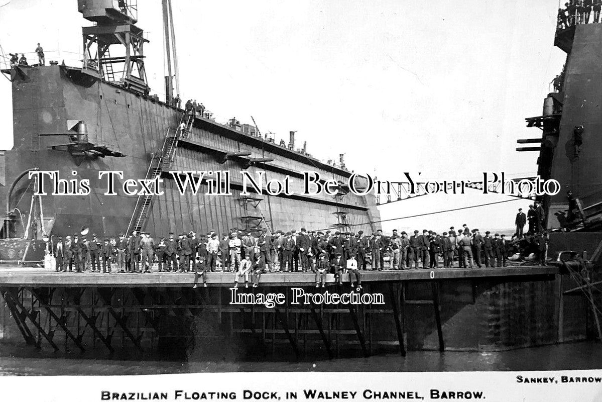 LA 7541 - Brazilian Floating Dock, Walney Channel, Barrow, Lancashire