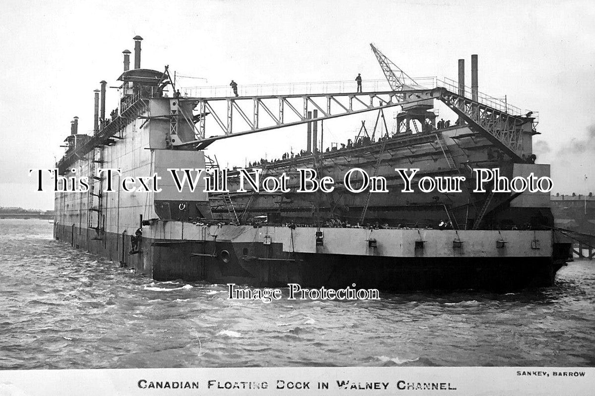LA 7549 - Canadian Floating Dock, Walney Channel, Barrow, Lancashire