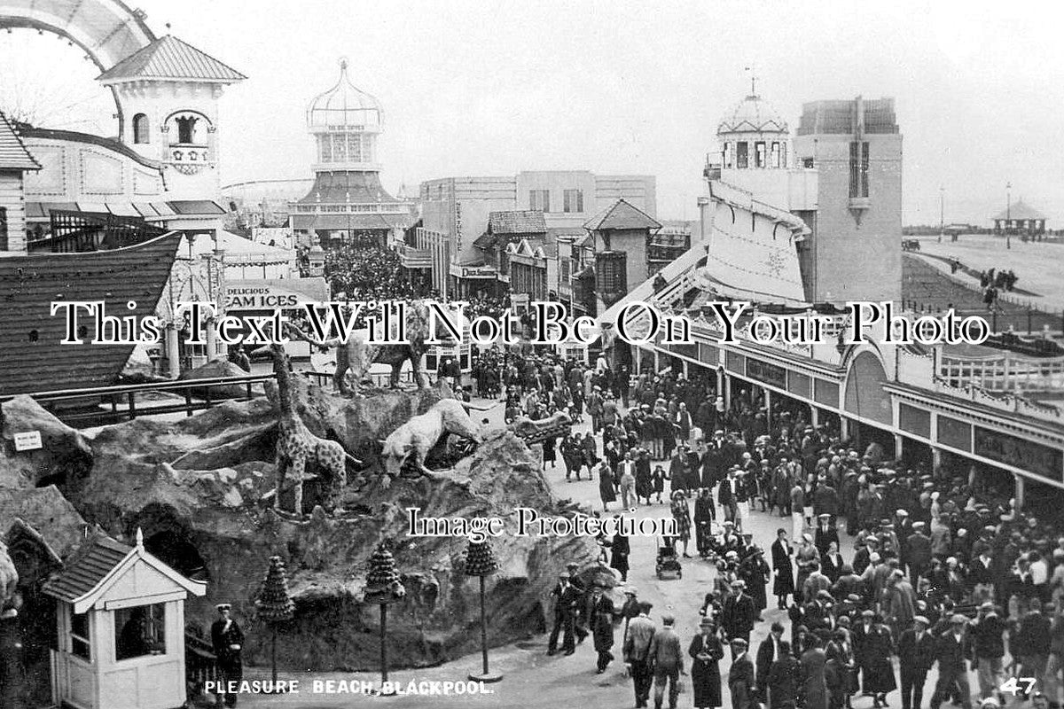 LA 7614 - Blackpool Pleasure Beach, Lancashire c1934