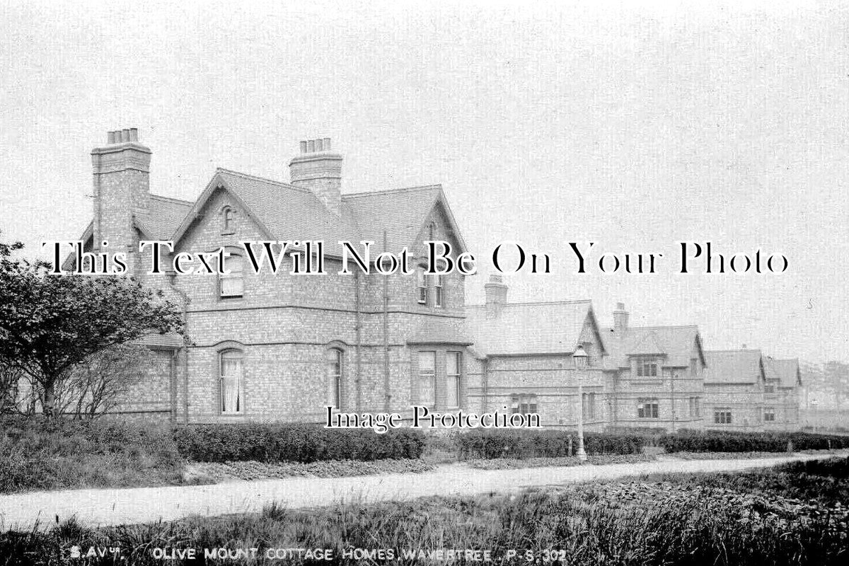 LA 7629 - Olive Mount Cottage Homes, Wavertree, Lancashire c1910