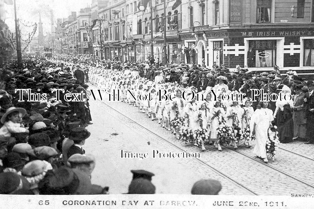 LA 7640 - Coronation Day At Barrow In Furnace, Lancashire 1911