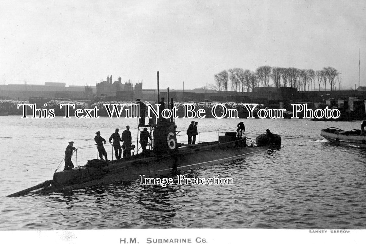 LA 7655 - HM Submarine C6, Buccleuch Dock, Barrow, Lancashire