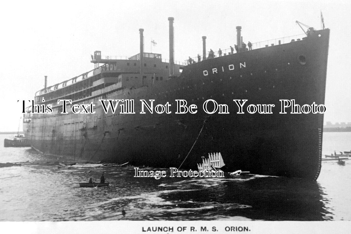 LA 7660 - Launch Of RMS Orion Ship, Barrow, Lancashire