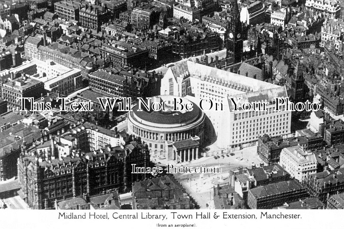 LA 7678 - Midland Hotel, Central Library, Town Hall, Manchester