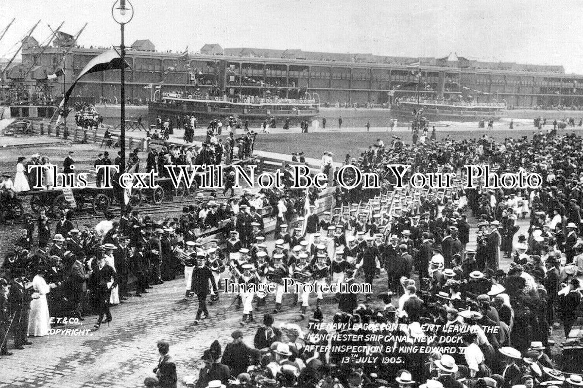 LA 7679 - Navy League, Manchester Ship Canal, Lancashire 1905