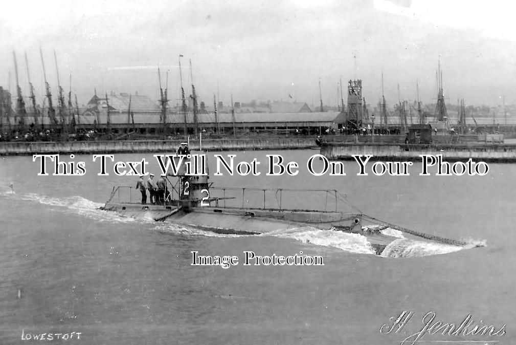 SF 4552 - Submarine At Lowestoft, Suffolk