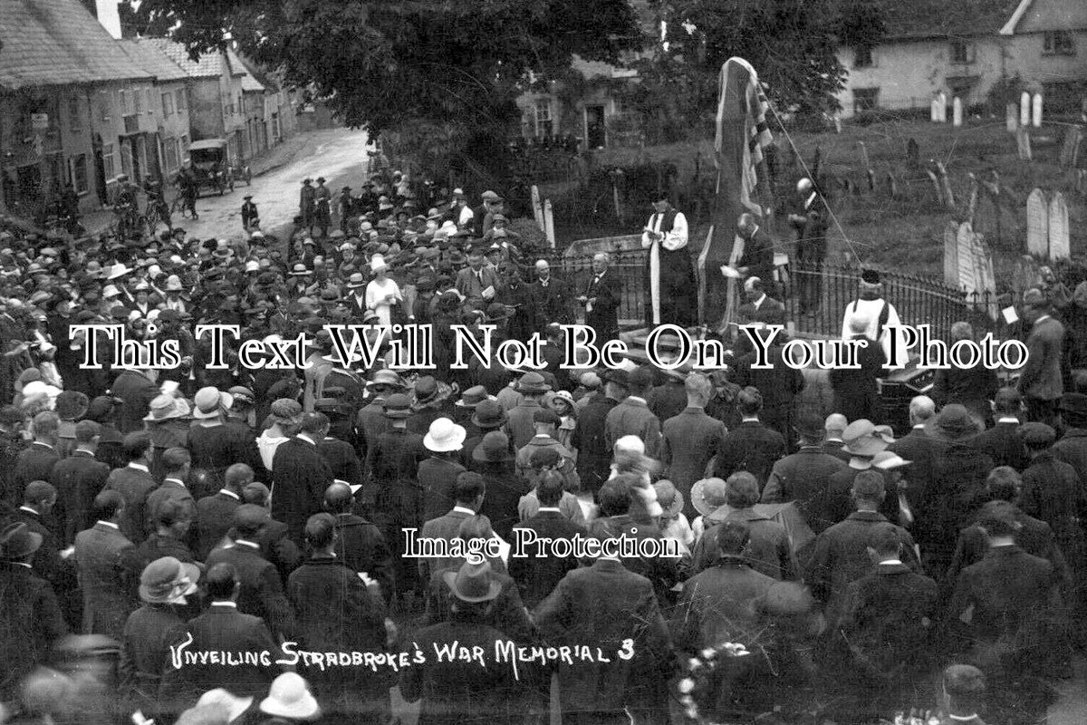 SF 4556 - Unveiling Stradbroke War Memorial, Suffolk WW1