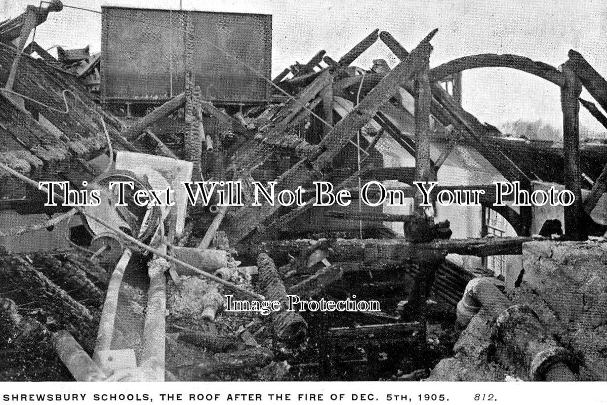 SH 1163 - Shresbury School Fire, Shropshire 1905