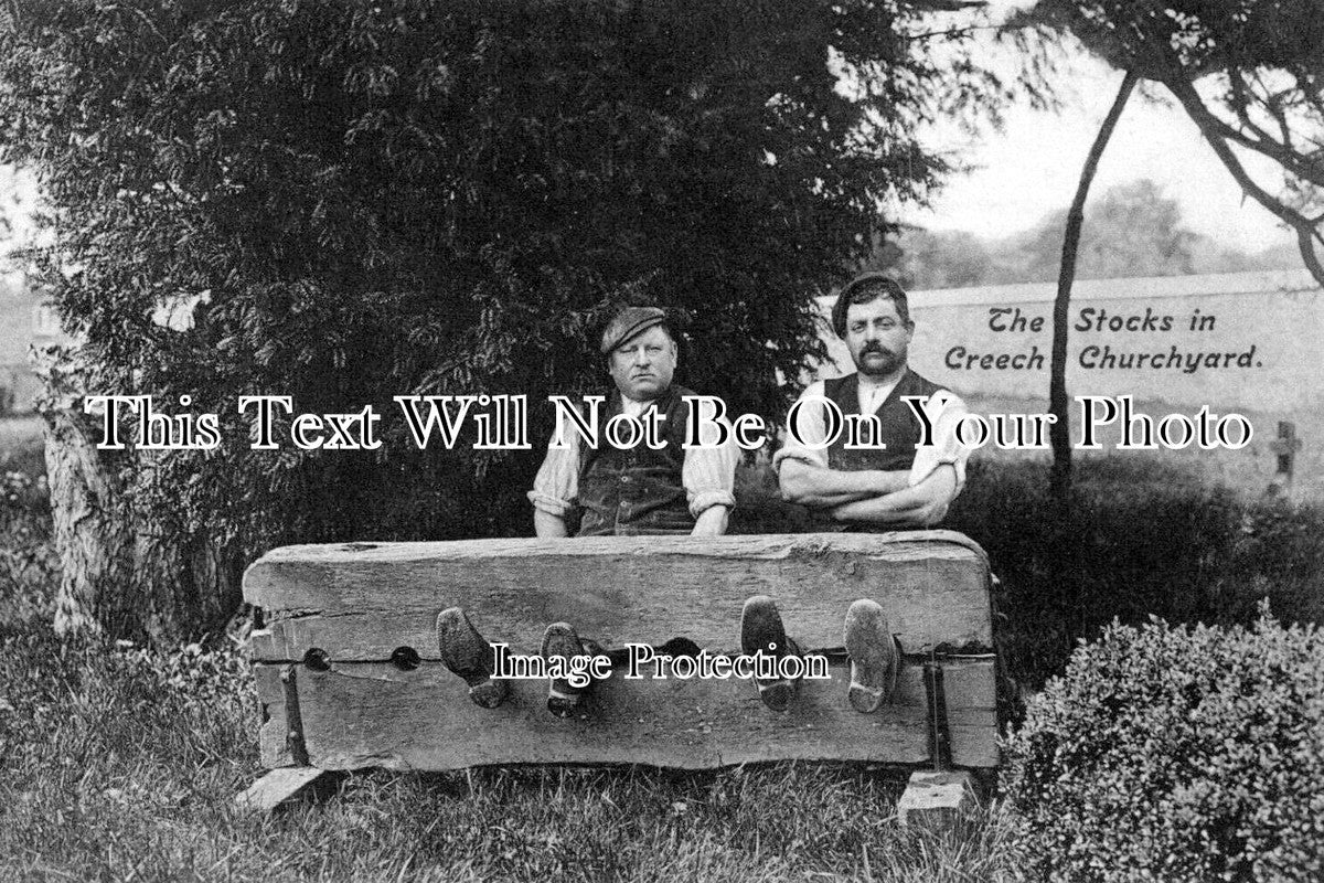 SO 3144 - The Stocks In Creech Churchyard, Somerset