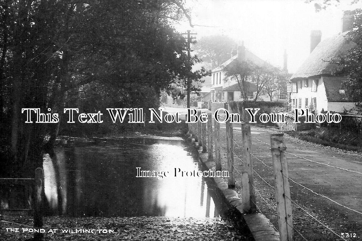 SX 6056 - The Pond At Wilmington, Sussex c1912