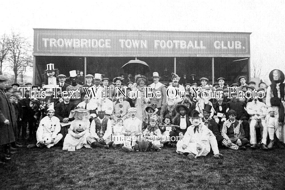 WI 1911 - Trowbridge Town Football Club Fancy Dress, Wiltshire 1908