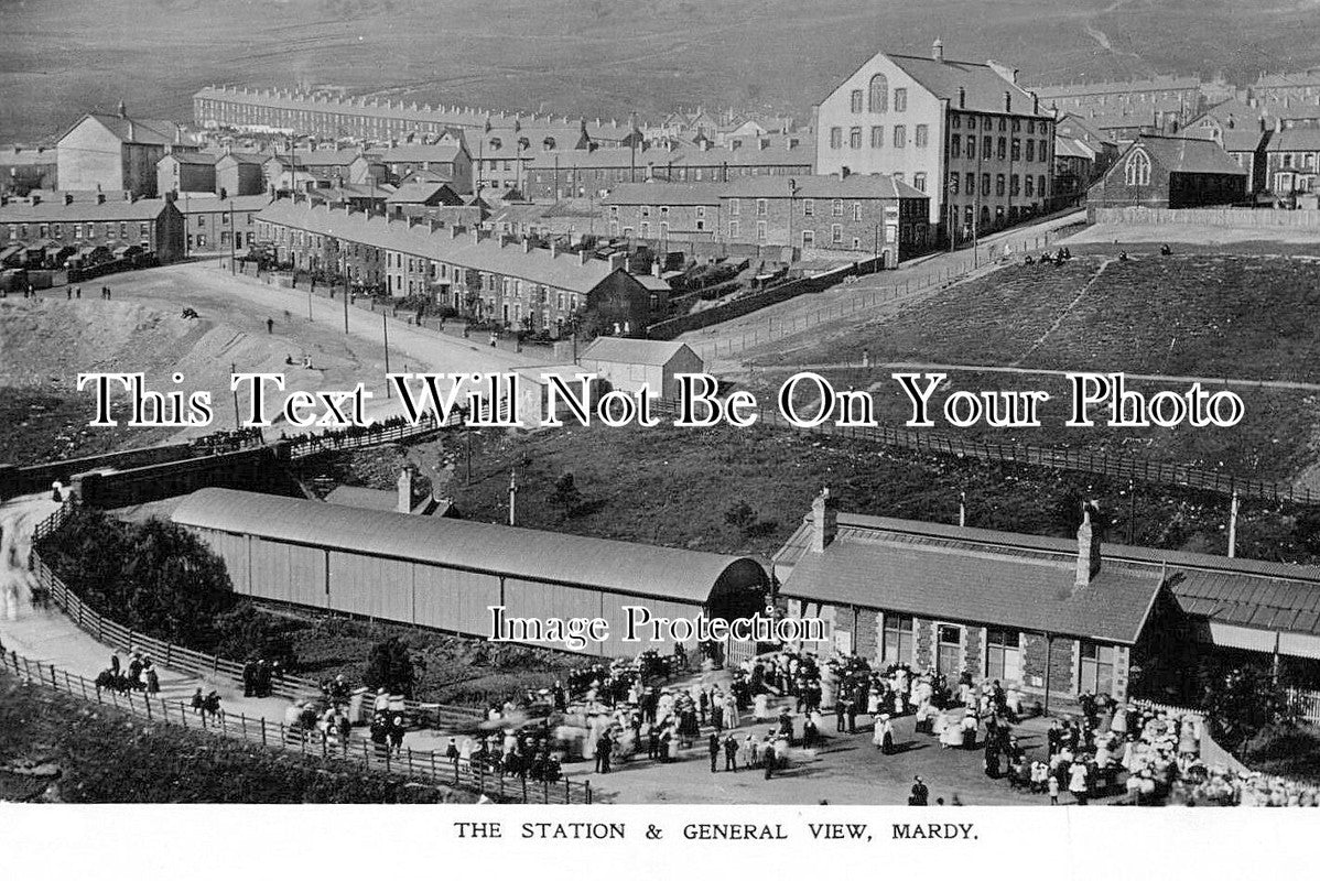 WL 3191 - Mardy Railway Station & General View, Wales