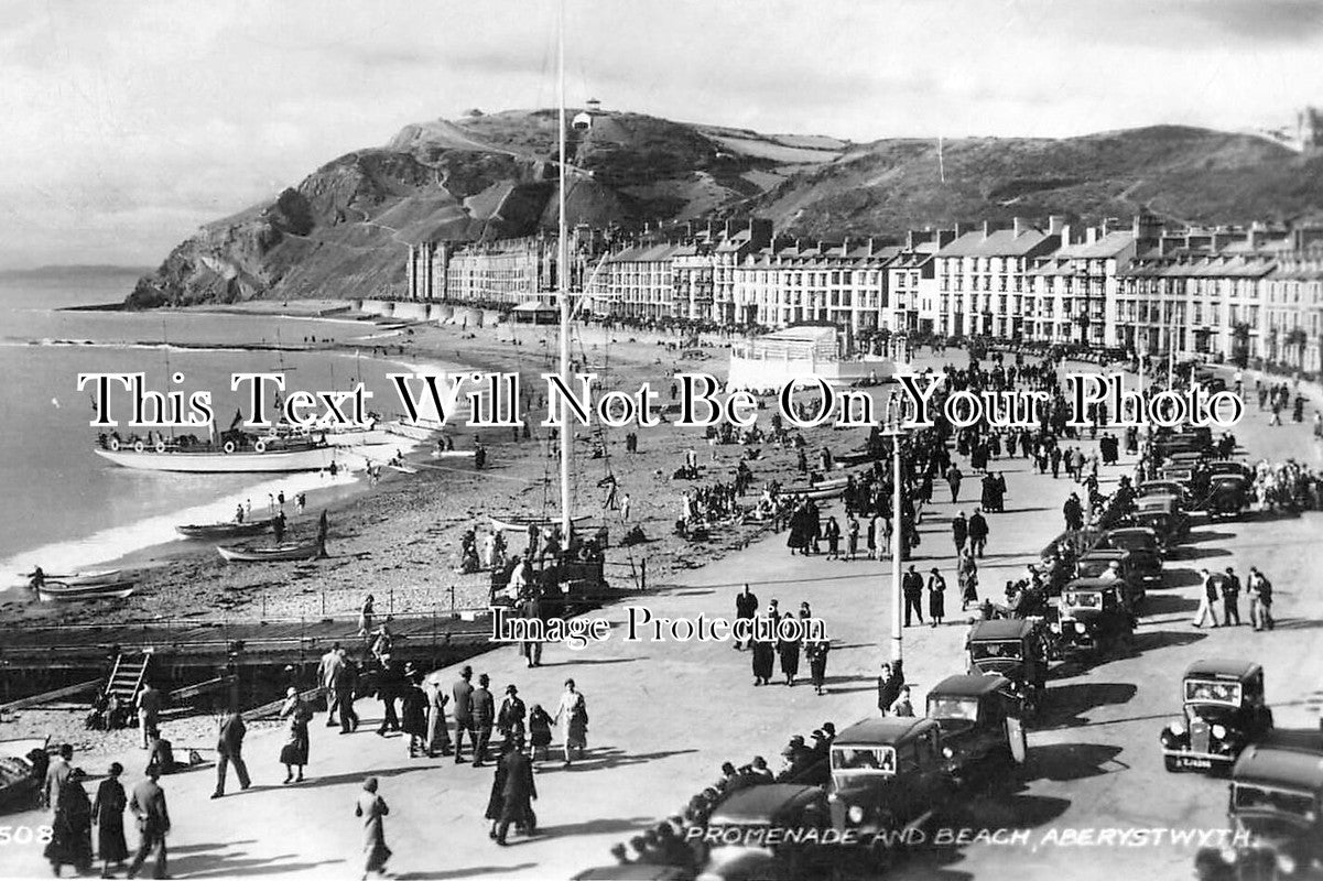 WL 3291 - Promenade & Beach, Aberystwyth, Wales