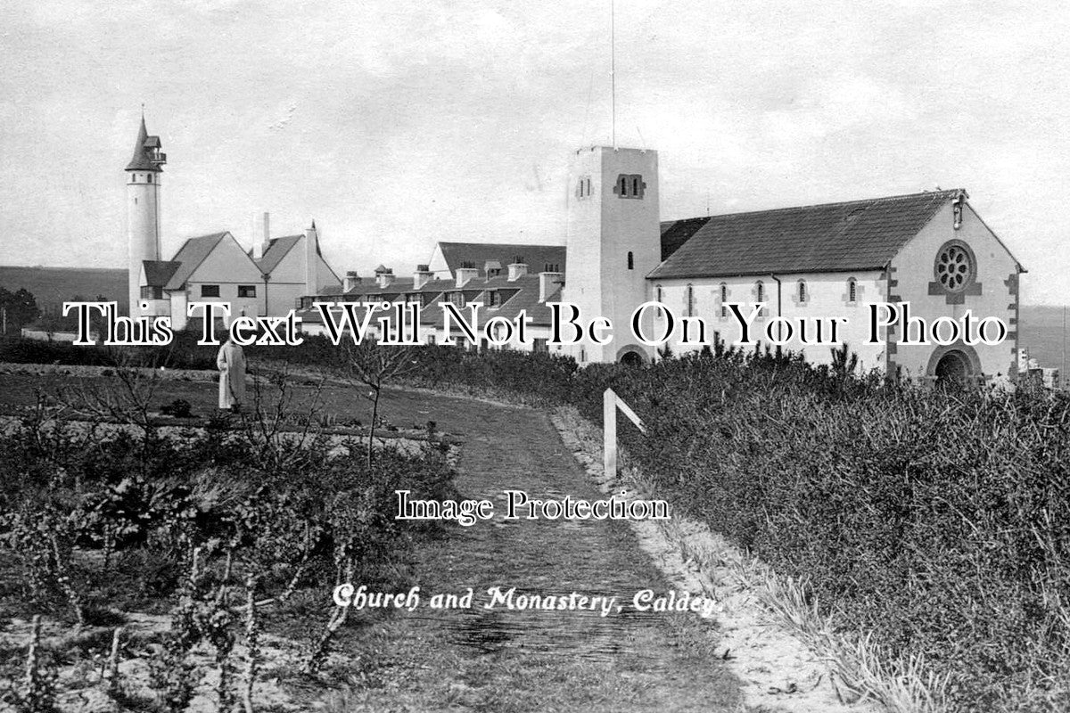 WL 3320 - Church & Monastery, Caldey, Wales
