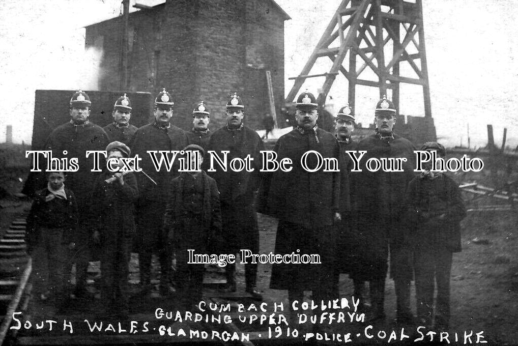 WL 3359 - Cwmbach Colliery Guarding Upper Duffrn, Wales 1910 Strike