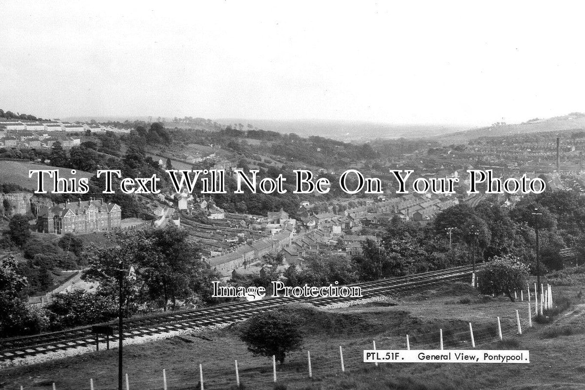 WL 3390 - General View Of Pontypool, Wales