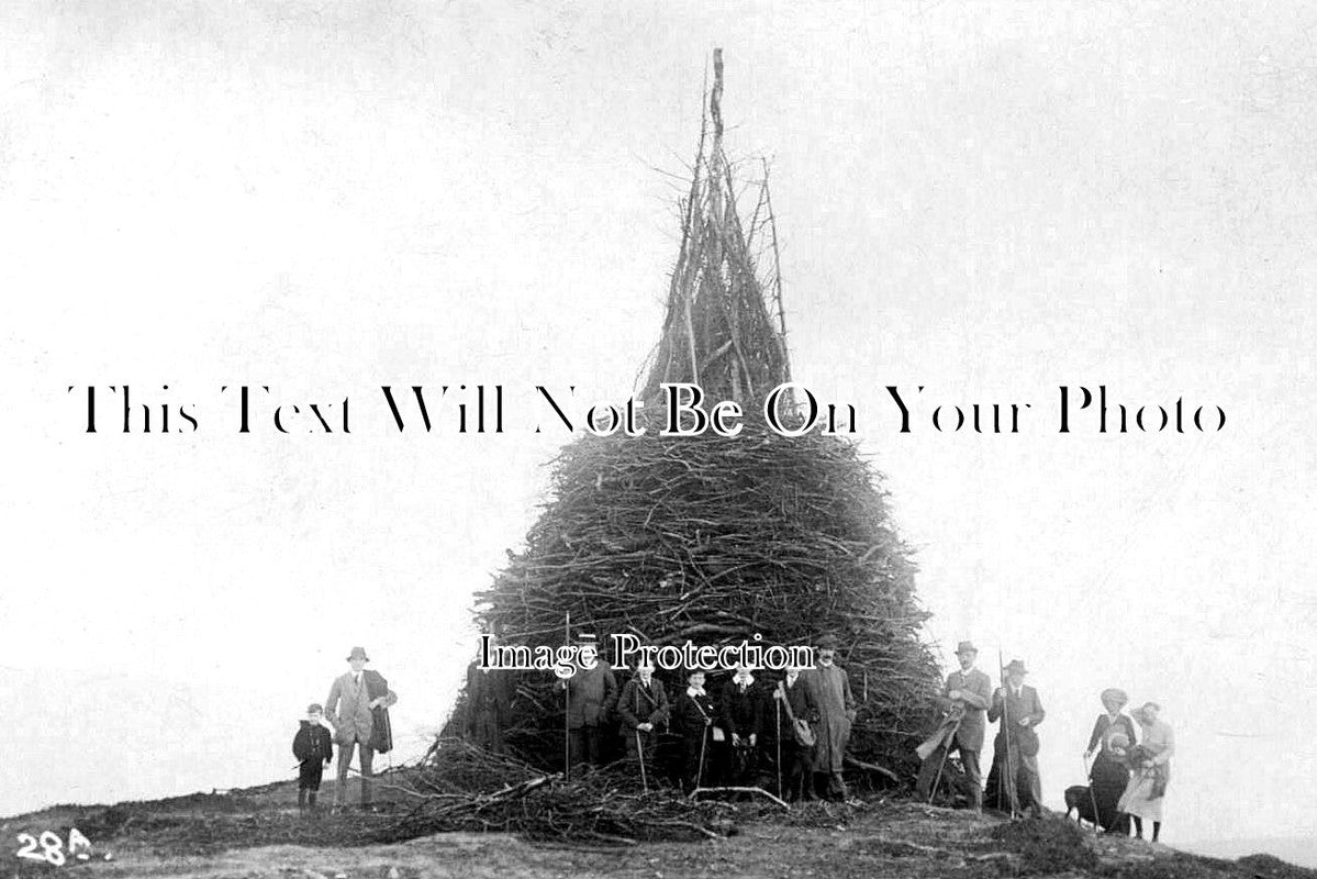 WL 3411 - Coronation Bonfire, Sugar Loaf, Monmouthshire, Wales