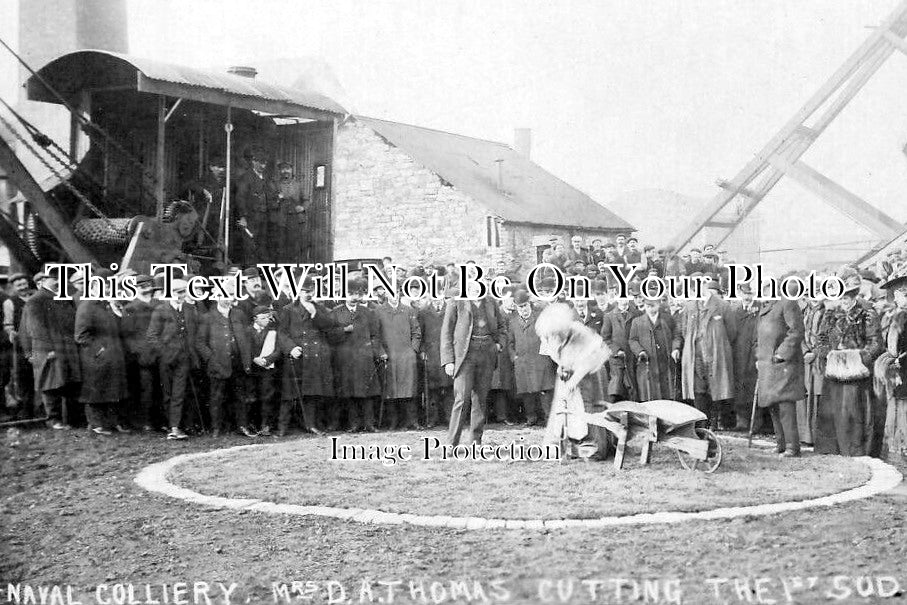 WL 3421 - Cutting The First Sod, Naval Colliery, Wales 1909