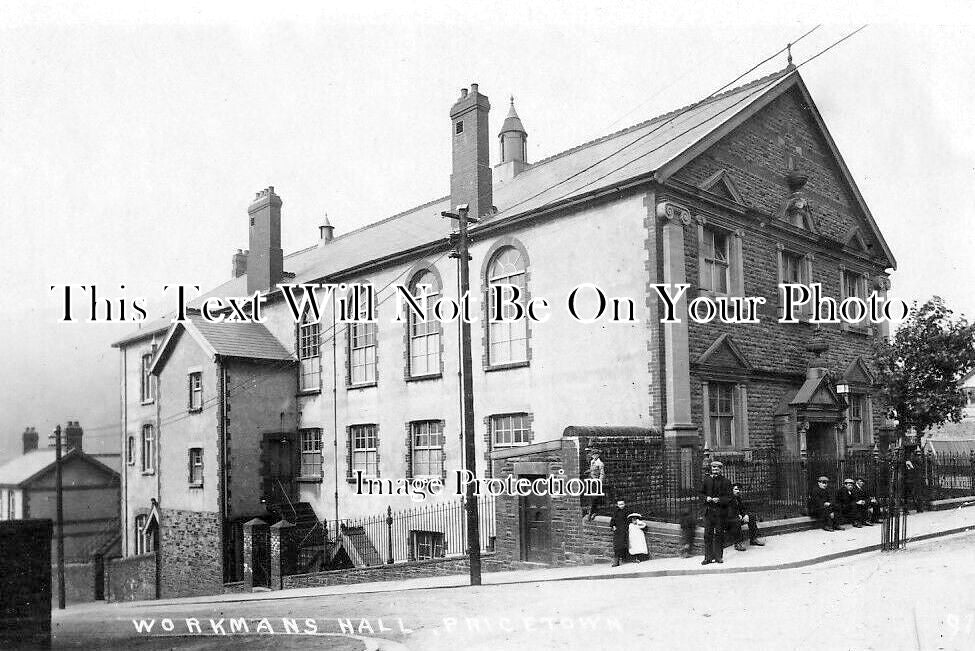 WL 3430 - Workmans Hall, Price Town, Bridgend, Wales c1908