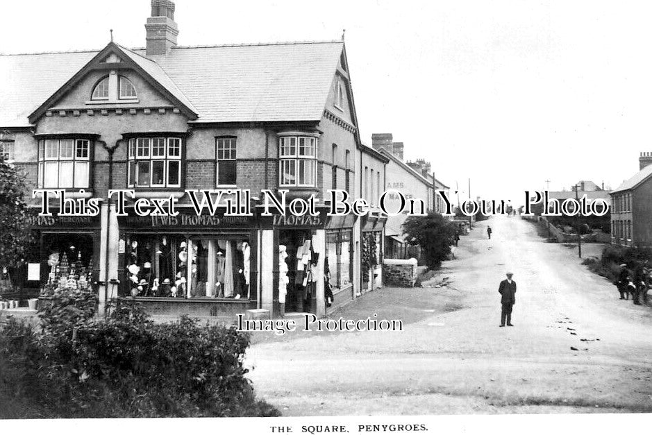 WL 3494 - The Square, Penygroes, Wales c1914