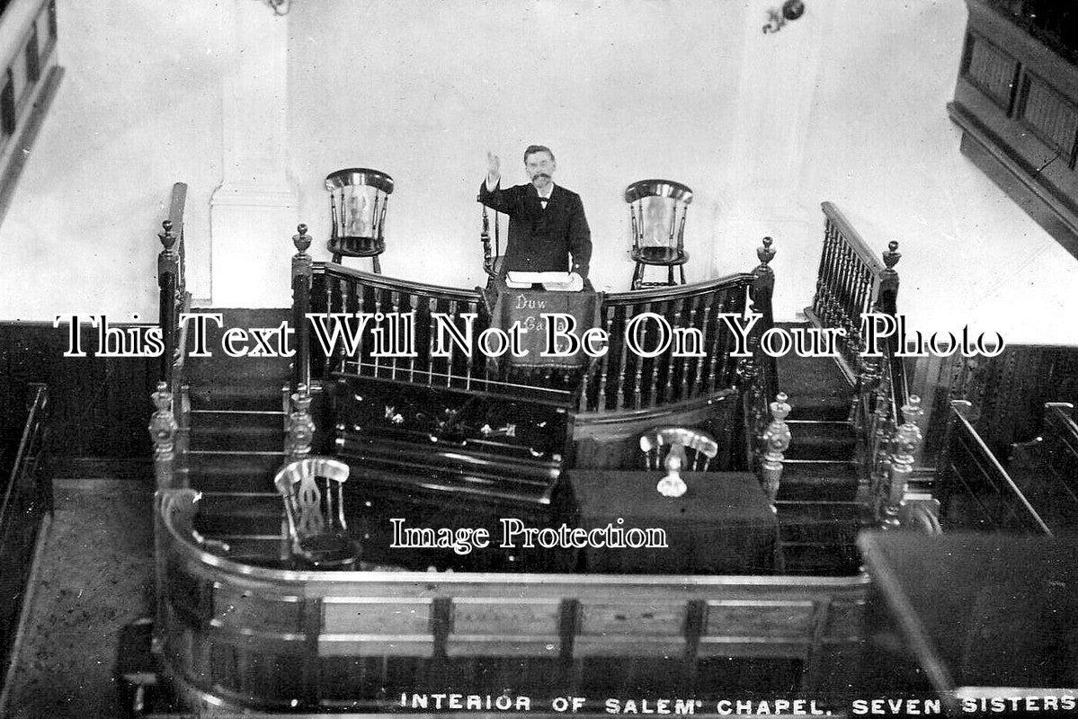 WL 3512 - Interior Of Salem Chapel, Seven Sisters, Pen-y-Banc, Wales