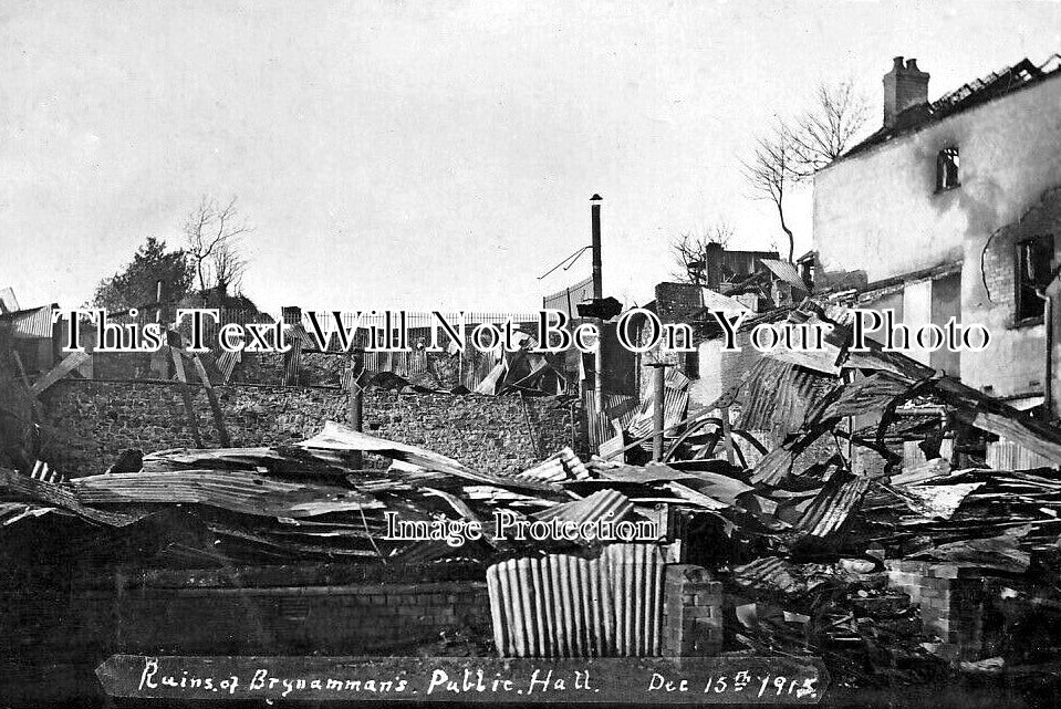 WL 3513 - Ruins Of Brynamman Public Hall, Wales 1915