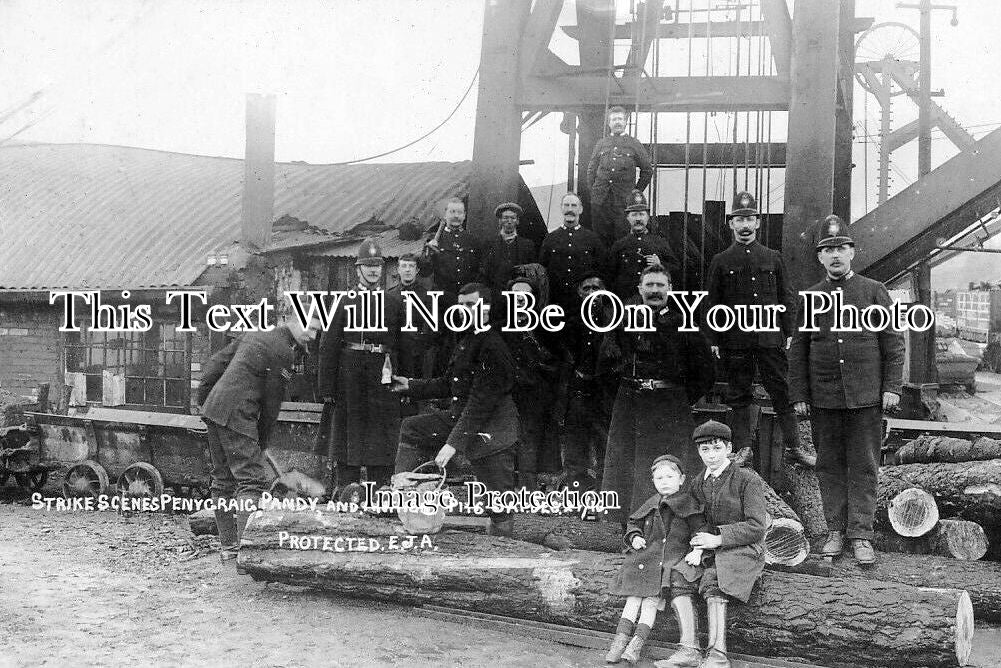 WL 3529 - Strike Scenes At Penygraig Pandy & Anthony Pits, Wales 1910