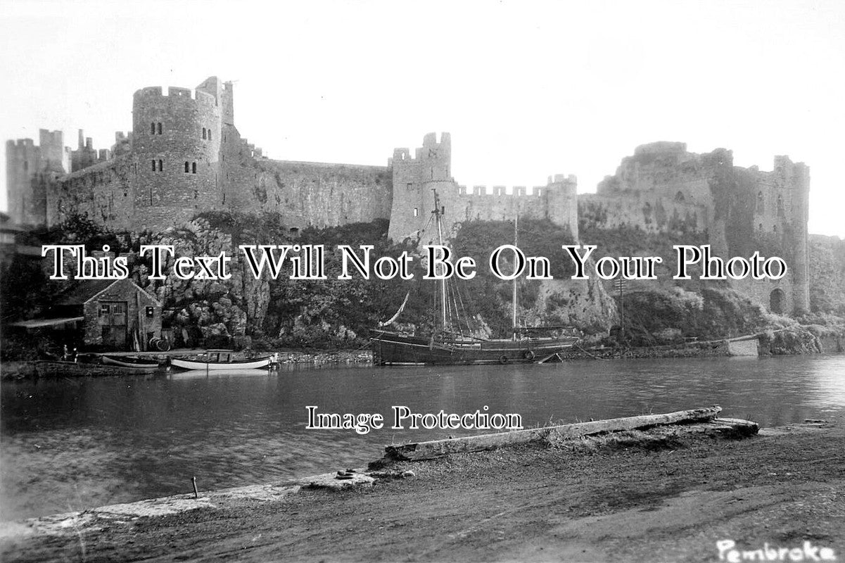 WL 3530 - Acacia Sailing Ship At Pembroke Castle, Wales c1925