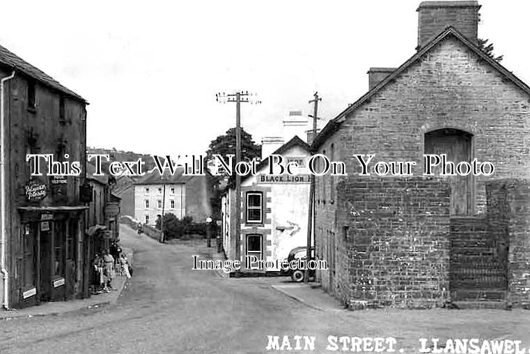 WL 3543 - Main Street, Llansawel, Wales c1963