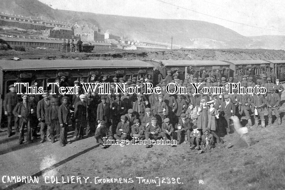 WL 3558 - Cambrian Colliery Coal Mine Workers, Wales c1908