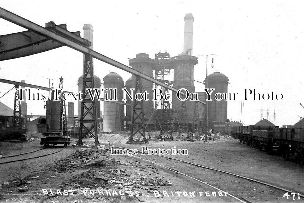 WL 3564 - Blast Furnaces, Briton Ferry, Wales c1908