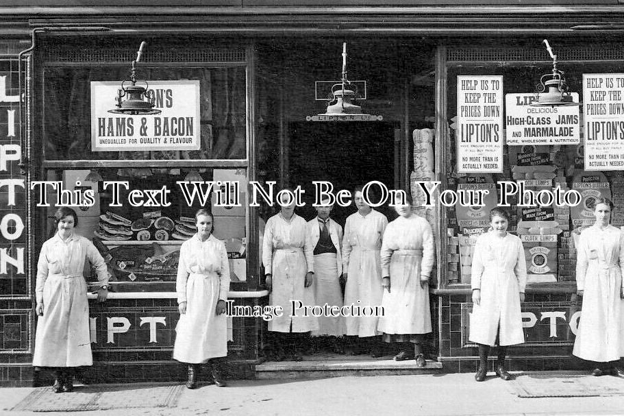 WL 3627 - Lipton Shopfront, Quay Street, Rhydaman, Wales c1917