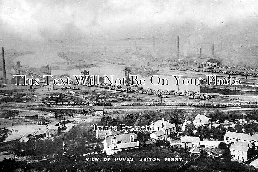 WL 3639 - View Of Briton Ferry Docks, Glamorgan, Wales