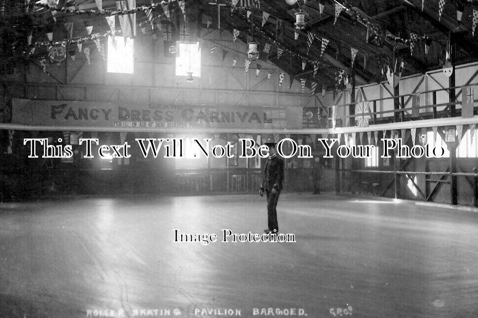 WL 3661 - Roller Skating Rink & Pavilion, Bargoed, Wales c1911